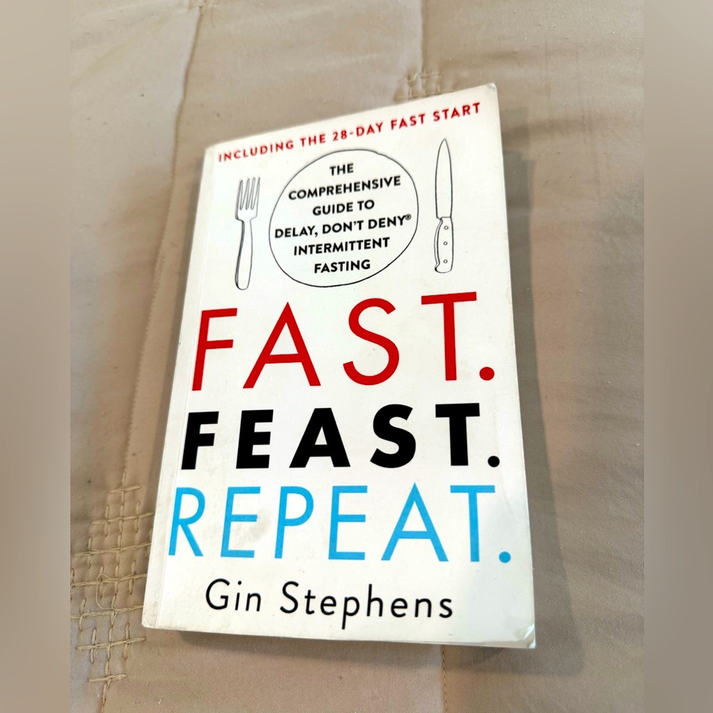 Fast,Feast, Repeat by Gin Stephens. Thinking about fasting? Start here!